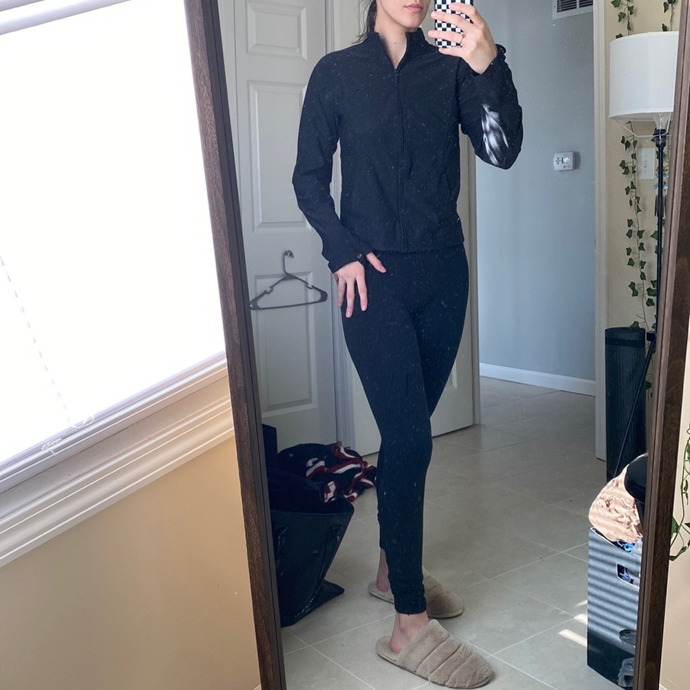 Black Nike zip up sweater